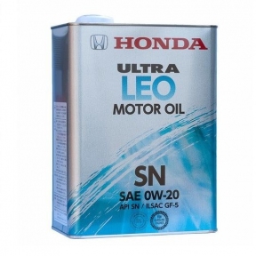 Каталог HONDA Ultra Leo 0W-20 4л Синтетическое моторное масло